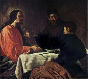 VELAZQUEZ, Diego Rodriguez de Silva y The Supper at Emmaus oil painting artist